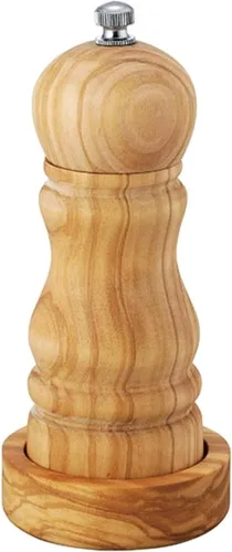 Sato Metal Kogyo SALUS Olive Pepper Mill, Wooden