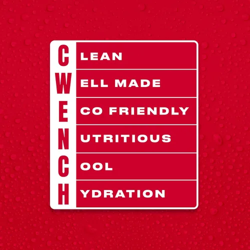 Miniatura 4 de CWENCH HYDRATION Bebida deportiva lista para beber, sabor Berry Crush, cero azúcar, bebida electrolítica con vitaminas B, botellas de 16.9 onzas