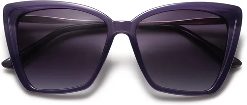 Miniatura 14 de SOJOS Gafas de sol polarizadas de moda para mujer, retro, de gran tamaño, cuadrado, ojo de gato, gafas de sol con protección UV SJ2206