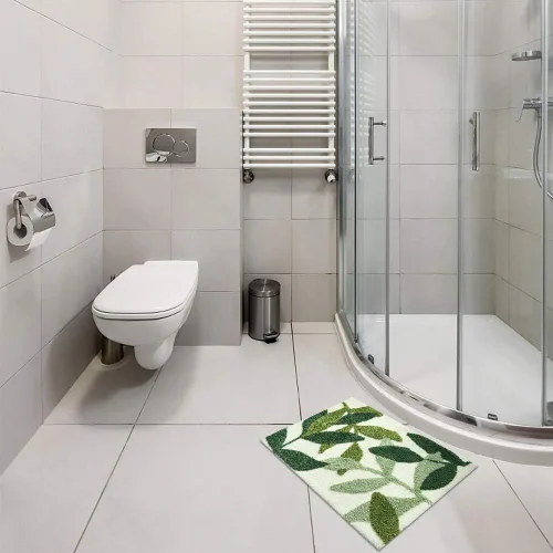 Miniatura 8 de Tiita Tapete para interiores, tapete para puerta delantera y trasera, lavable a máquina, suave, tapete de baño para entrada, 32 x 20 pulgadas, hojas