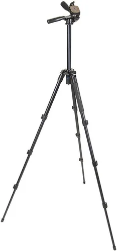 Miniatura 8 de SLIK Pro AL-324DX w/SH-705E Cabezal panorámico de 3 vías para cámaras sin espejo/DSLR Sony Nikon Canon Fuji y más - Negro (613-358)