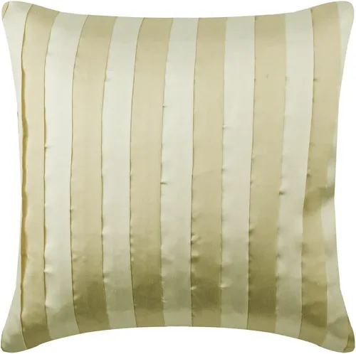 The HomeCentric Funda de almohada color crema para sofá, funda de almohada moderna de 12 x 12 pulgadas, funda de almohada cuadrada de satén, funda