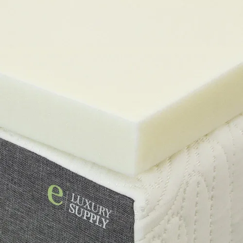 Miniatura 3 de eLuxurySupply Cubrecolchón de espuma viscoelástica de 1.5 pulgadas, protector de colchón que regula la temperatura, densidad de 2 libras para un