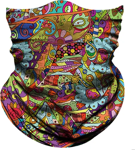 Miniatura 13 de Obacle Máscara Facial Sin Costuras Rave Bandana Hombres Mujeres para Protección contra Polvo Sol Viento Negro Puro Púrpura
