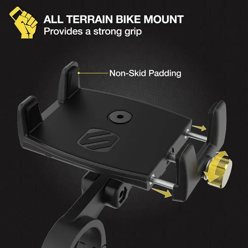 Miniatura 2 de Scosche BMG1-SP Handleit Pro - Soporte para manillar de bicicleta con soporte ajustable de 3,5 pulgadas para smartphone/dispositivos móviles