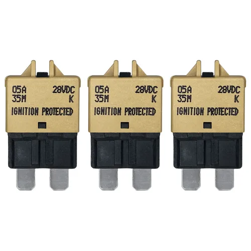 Miniatura 13 de Fusible de disyuntor ATC/ATO de reinicio manual de 7.5 amperios para automóvil, barco, automóvil, camión, RV, audio, protección de batería Perfil