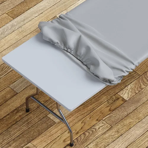 Miniatura 17 de Sorfey Mantel ajustado con elástico, vinilo con parte trasera de franela, se adapta a mesa de 24 x 48 pulgadas, rectangular, a prueba de agua, fácil