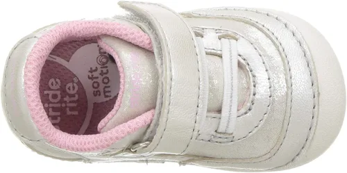 Miniatura 5 de Stride Rite Soft Motion - Tenis casuales Jazzy para bebés y niñas pequeñas Oro Rosa
