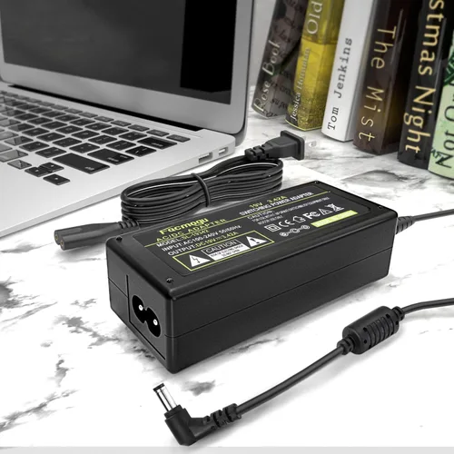 Miniatura 6 de Facmogu DC 19V 3.42A Fuente de alimentación, transformadores 100-240V AC a DC 19Volt de 65 vatios, adaptador de corriente convertidor con enchufe DC