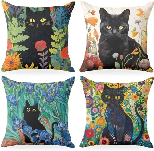 Miniatura 7 de 2 piezas de fundas de almohada de 18 x 18 pulgadas, fundas de almohada de estilo coqueto, fundas de almohada decorativas con arco rosa, fundas