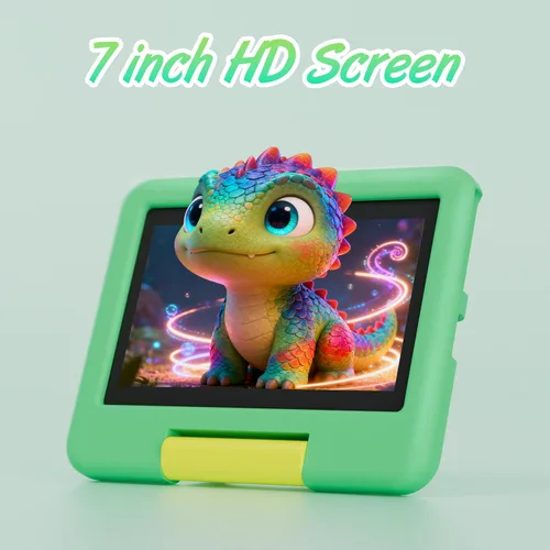 Miniatura 5 de Tablet para niños, tableta Android de 7 pulgadas para niños, 4GB RAM 32GB ROM expansión 1TB, tabletas para niños pequeños con control parental, Verde