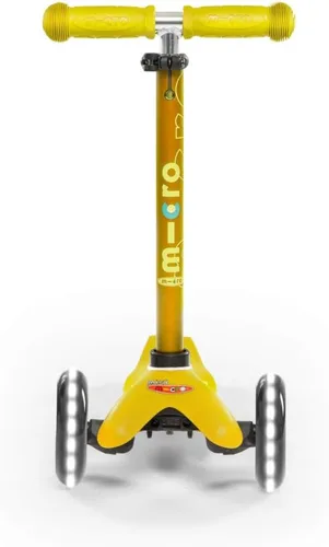 Miniatura 2 de Micro Kickboard Mini scooter LED para niños de 2 a 5 años Niños de hasta 110 libras Diseño de 3 ruedas inclinadas para dirigir Barra en T