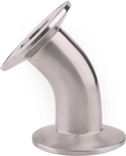 Miniatura 5 de DERNORD Codo de 45 grados Tubo de 1 pulgada OD Acero inoxidable 304 Montaje de tubería Se adapta a Tri Clamp 1.5 pulgadas