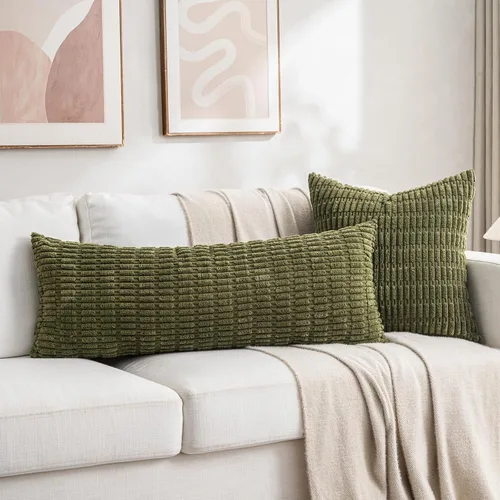 Miniatura 307 de Fancy Homi - Paquete de 2 fundas de almohada decorativas de color taupe de 22 x 22 pulgadas para sala de estar, sofá, cama, estilo rústico, bohemio