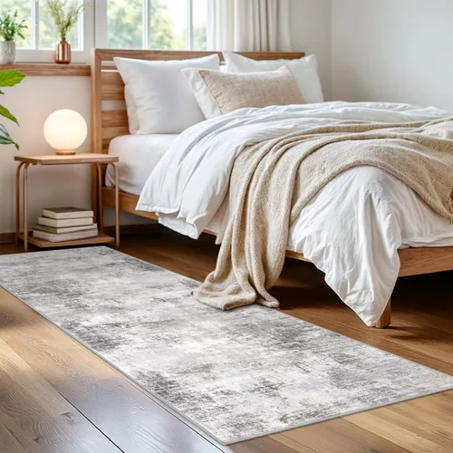 Miniatura 1065 de IOHOUZE Alfombra abstracta lavable de 3 x 12 pies para pasillos, antideslizante para cocina, camino de entrada de lana sintética para interiores