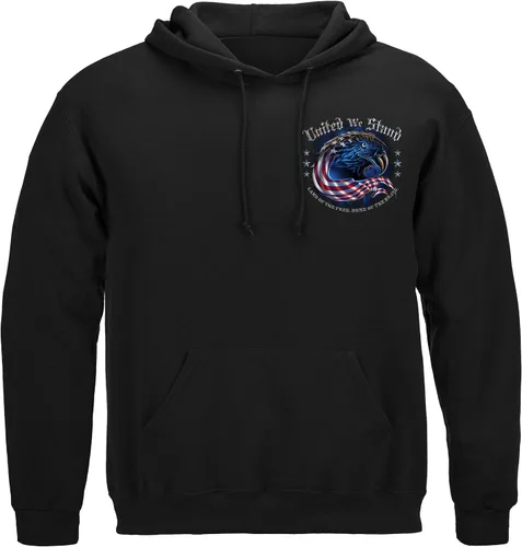 Miniatura 2 de Erazor Bits Ropa 911, camiseta United We Stand, Land of The Free, Home of The Brave manga larga, sudadera con capucha Never Forget
