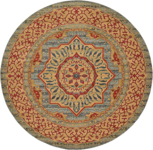 Miniatura 20 de Unique Loom Palace Collection - Alfombra Saray (2 pies x 3 pies 1 pulgada, rectangular, crema/marrón claro)