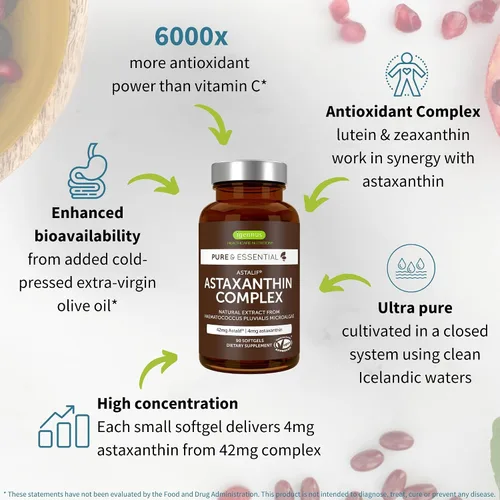 Miniatura 3 de Multivitamínico y minerales para mujeres + paquete vegano de complejo de astaxantina, multivitamínico avanzado de liberación sostenida con hierro +