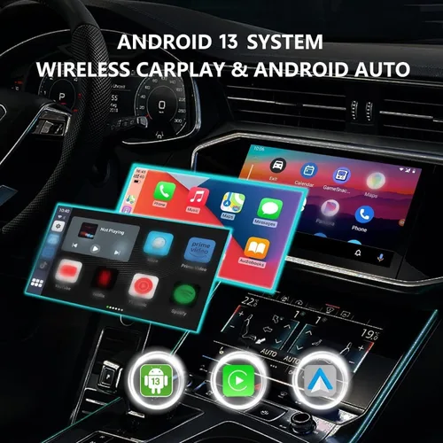 Miniatura 2 de Binize - Caja de Video Multimedia Inalámbrica CarPlay y Android AUTO, Celular 4G, 4GB+64GB, 8 Núcleos, Navegación Integrada Android 13, Soporte SIM