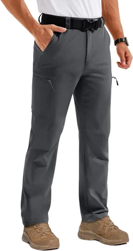 TACVASEN Pantalones de senderismo para hombre, ligeros, de secado rápido, resistentes al agua, para viajes, trabajo, pesca, al aire libre, 6