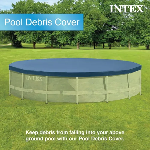 Miniatura 7 de Intex 26723EH - Juego de piscina sobre el suelo con marco de prisma de 15 pies por 42 pulgadas con cubierta de residuos, escalera y bomba de filtro