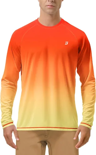 Miniatura 35 de Roadbox Camisas de Protección Solar UV UPF 50+ para Hombres Manga Larga SPF Rash Guard para Pesca Senderismo Natación Correr 2 Pack - blanco