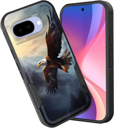 Miniatura 89 de Funda para Pixel 6A, funda híbrida de doble capa resistente a prueba de golpes de policarbonato duro de silicona suave TPU para Google Pixel 6A