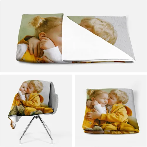 Miniatura 2 de Manta personalizada con fotos, texto de franela, sofá, cama, manta de regazo, regalo para bebé, niños, día del padre, madre, marido, esposa, amor