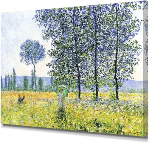 Miniatura 72 de IPIC - Reproducción artística de los lirios de agua de Claude Monet 1906, impresiones giclée coinciden con el marco dorado clásico, arte de pared