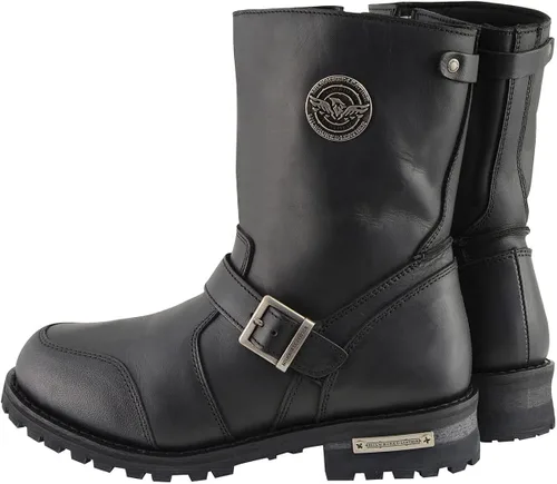 Miniatura 6 de Milwaukee Leather MBM9090 - Botas de motocicleta para hombre, de 9 pulgadas, con protector de palanca de cambios