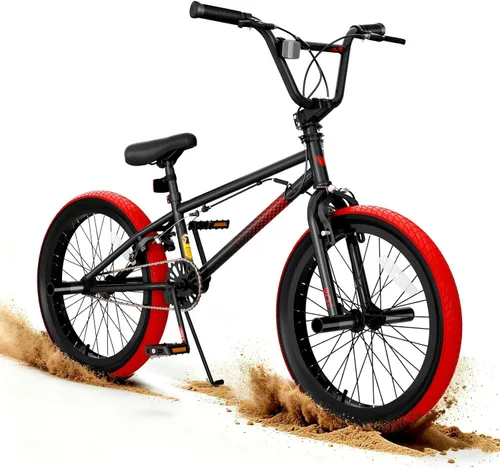 Miniatura 16 de KORIMEFA Bicicleta BMX Freestyle 18 20 pulgadas para niños y niños, bicicleta de trucos para 7-12 años, pernos Pro/Guro a elegir, marco de acero