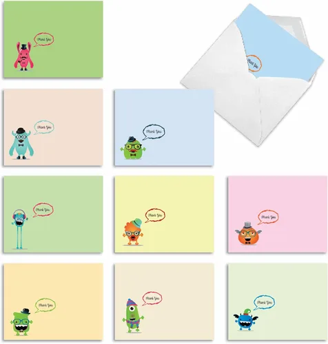 Miniatura 8 de The Best Card Company 10 tarjetas de felicitación de agradecimiento con sobres de 4 x 5.12 pulgadas – Tarjetas de notas «Farm Stand» – Di gracias