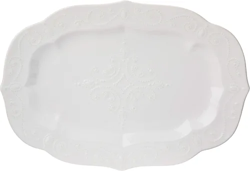 Miniatura 11 de Lenox French Perle Bandeja para Chips y Dip, Blanco