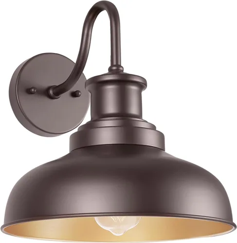 RZ007 ORB RZ007 ORB - Lámpara de pared al aire libre estilo granero al aire libre, lámpara de pared para exteriores, estilo granja, lámpara de pared