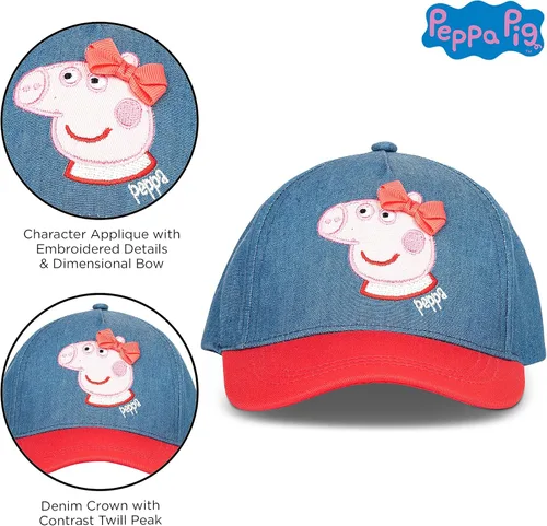 Miniatura 3 de Hasbro Gorra de béisbol para niñas, Peppa Pig ajustable, para niños de 2 a 4 años