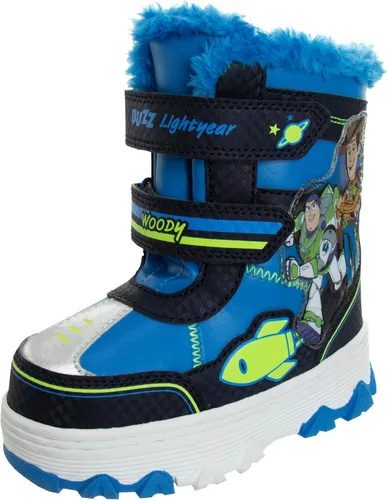 Disney Mickey Mouse Toy Story Cars - Botas de nieve resistentes al agua para niños (niños pequeños)