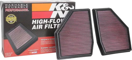 K&N Filtro de aire del motor: aumenta la potencia y la aceleración, lavable, premium, filtro de aire de repuesto para automóvil: compatible con BMW