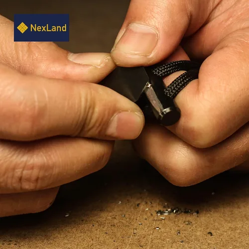 Miniatura 5 de NexLand FNP-FS1 - Collar de cerámica para arrancador de fuego, barra de ferro, cuerda de paracaídas