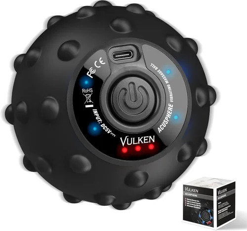 Miniatura 8 de Bola de Masaje Vibratória Vulken para Recuperación Muscular con SphereStrap – Objetivo Áreas de Difícil Acceso, Masaje de Espalda Sin Manos. Bola