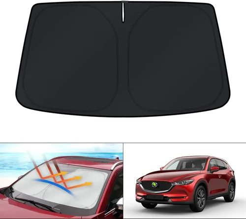 Miniatura 198 de KUST - Parasol plegable para parabrisas para Ford Ranger, accesorios 2019-2025 2026, parasol personalizado para ventana, protector solar plegable