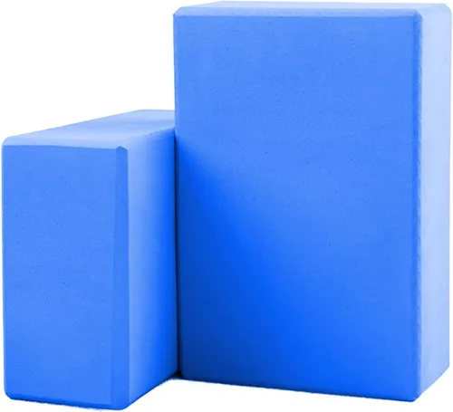 Miniatura 16 de Bloques de yoga, paquete de 2 bloques de yoga ligeros de espuma EVA de alta calidad, bloques de espuma de apoyo antideslizantes para yoga, pilates