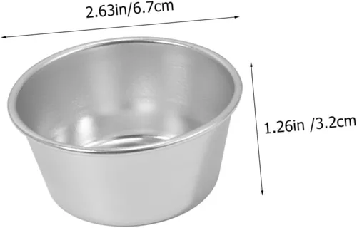 Miniatura 2 de SHERCHPRY Juego de 4 moldes antiadherentes para magdalenas de huevo y tarta de huevo, juego de 4 moldes ligeros y compactos, ideales para pudín