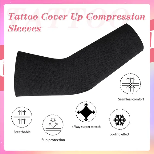 Miniatura 3 de Neer 3 pares de mangas de compresión para tatuaje de antebrazo