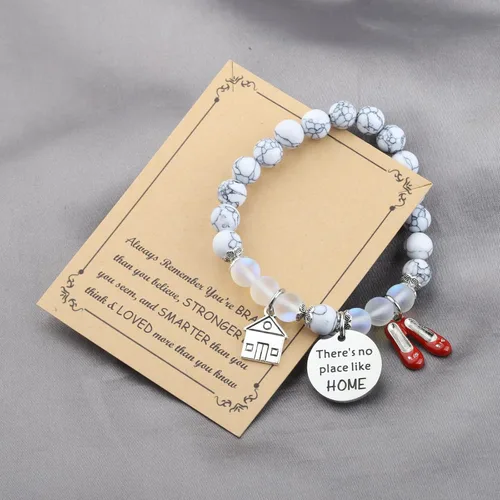 Miniatura 7 de FUSTMW Pulsera de zapato de mago Oz Dorothy Ruby Regalos Rojo Rubí Zapatillas Joyas Fans Películas Regalos Inspirados Regalos Varita Mágica Charm