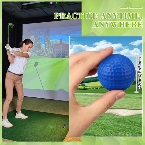 Miniatura 4 de 30 bolas de espuma para práctica de golf, bolas de espuma suave para práctica de golf, sensación realista y entrenamiento deportivo de vuelo
