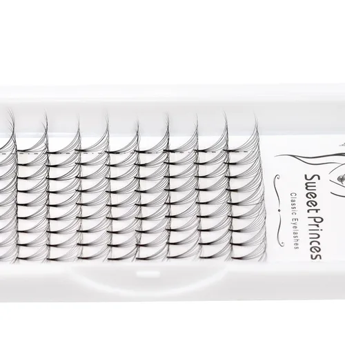 Miniatura 6 de 120 extensiones de pestañas postizas de 0.07 a 0.71 pulgadas para elegir abanicos de volumen 7D, grosor de 0.003 in, rizo D, injerto natural