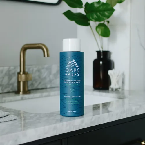 Miniatura 2 de Oars + Alps Kit de champú, acondicionador y gel de baño sin sulfato para hombre, cuidado hidratante de la piel con infusión de hamamelis y aceite
