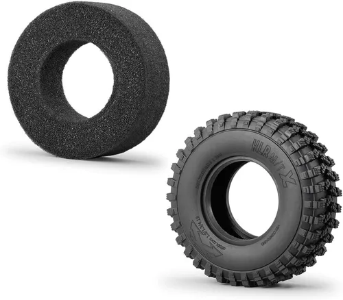 Miniatura 5 de RCLIONS 4 neumáticos de goma de 1.9 pulgadas con inserto de espuma para Axial SCX10, TRX4, SCX10-II, SCX10-III D90 D110 Redcat Gen7 Gen8 1/10 RC