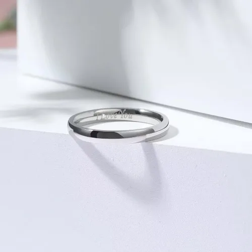 Miniatura 37 de King Will Alianza de boda de acero inoxidable 316L para hombres y mujeres, anillo de boda de 0.31 a 0.315 pulgadas de ancho, chapado en negro