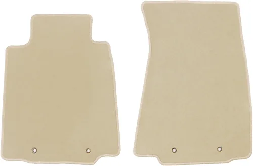 IKON MOTORSPORTS, Alfombrillas compatibles con Nissan 370Z 2009-2020, ajuste de fábrica, de nailon, color beige, 2 unidades, 2010 2011 2012 2013